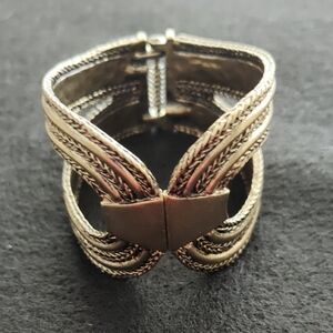 Chico's Gold Braided Bracelet